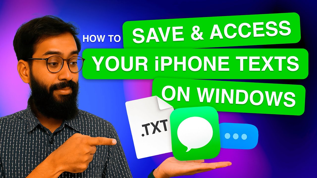 How To Save & Access Your iPhone Texts on Windows