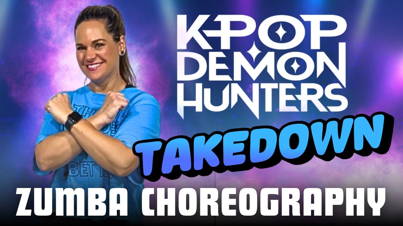 TAKEDOWN | K-Pop Demon Hunters | Family friendly Zumba Dance | Easy & Fun Choreo