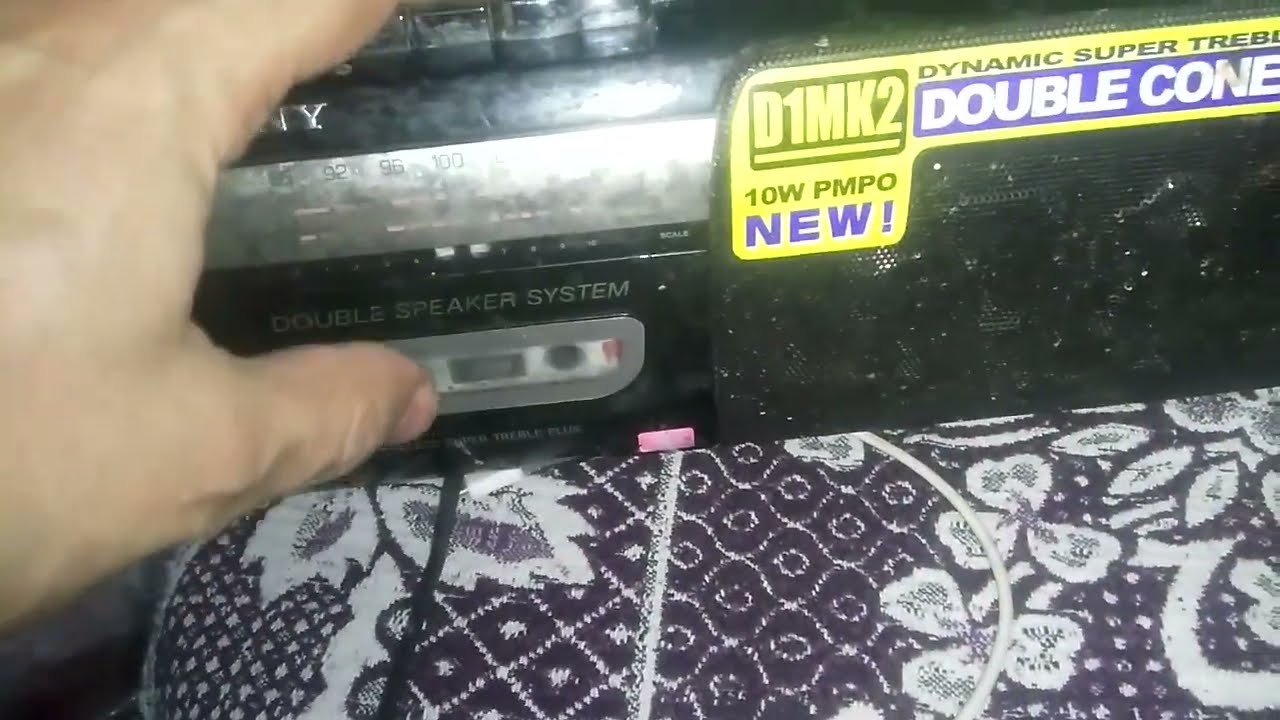 repairing and fixing  Sony radio cassette recorder model D1MK2 after power surge