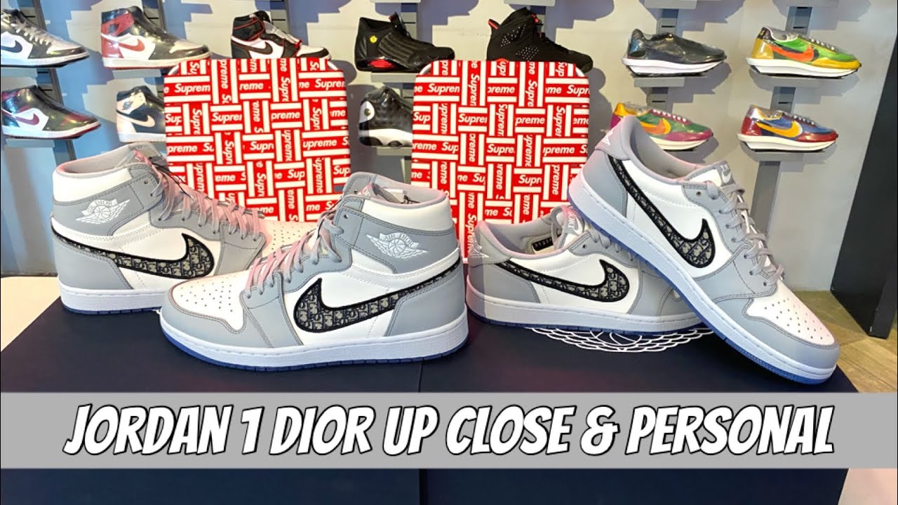 AIR DIOR JORDAN 1 HIGH & LOW : UP CLOSE AND PERSONAL