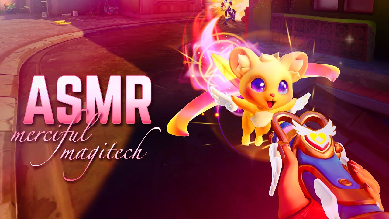 ♡ merciful magitech asmr ₍⑅ᐢ..ᐢ₎ + tapping & yapping!! ⋆ ˚｡⋆୨୧˚ overwatch asmr 💫 ☽˚｡⋆.