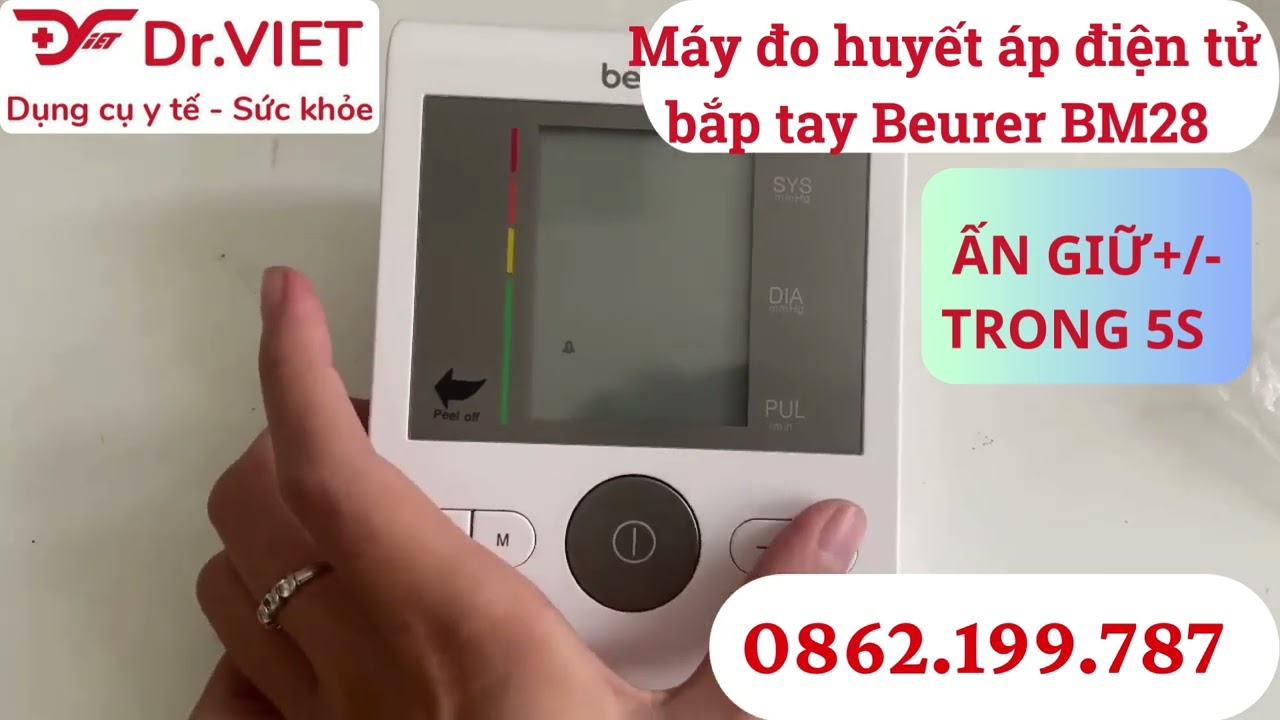 Drviet xin giới thiệu Máy đo huyết áp bắp tay điện tử Beurer BM28 thương hiệu uy tín đến từ Đức