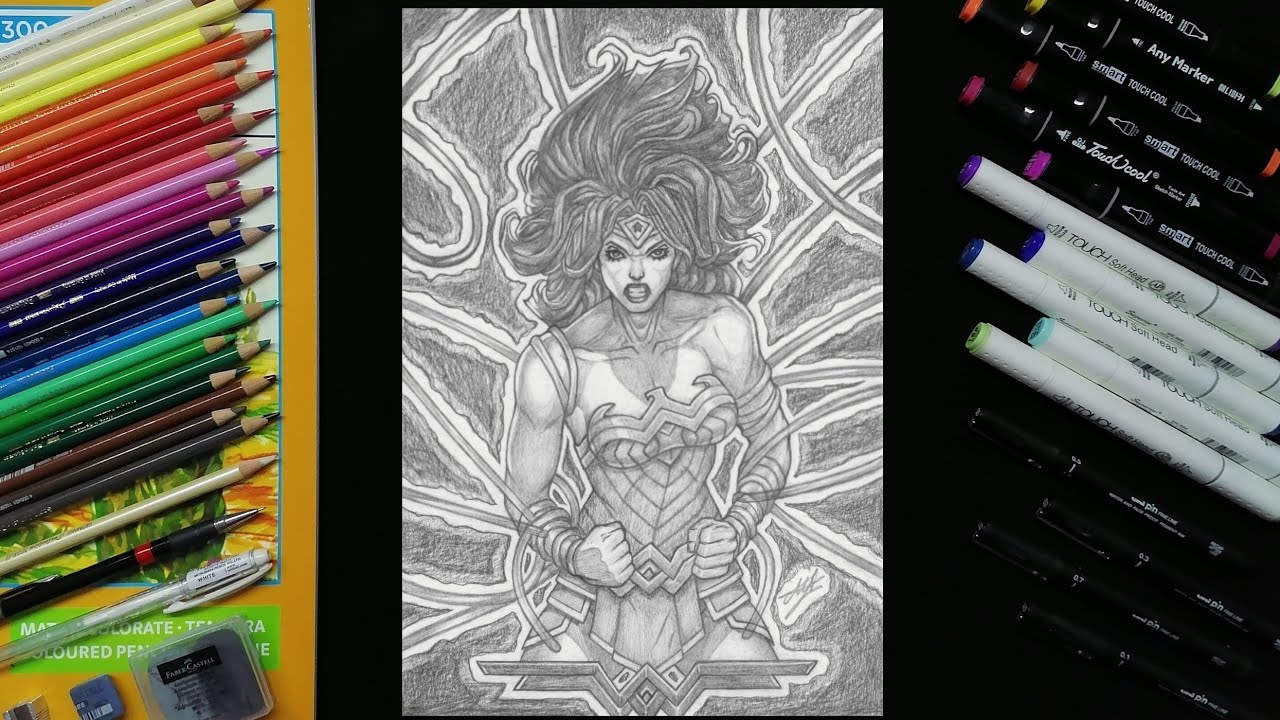 Drawing Wonder Woman ~ Princess Diana | DC