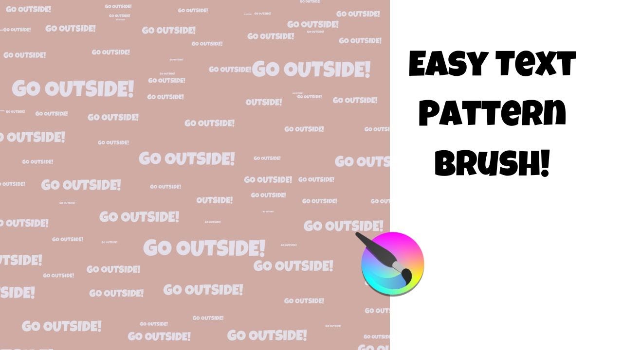 Krita 5.2.9 – Turn Text into a Repeated Pattern! | How to Make a Text Pattern Brush😲