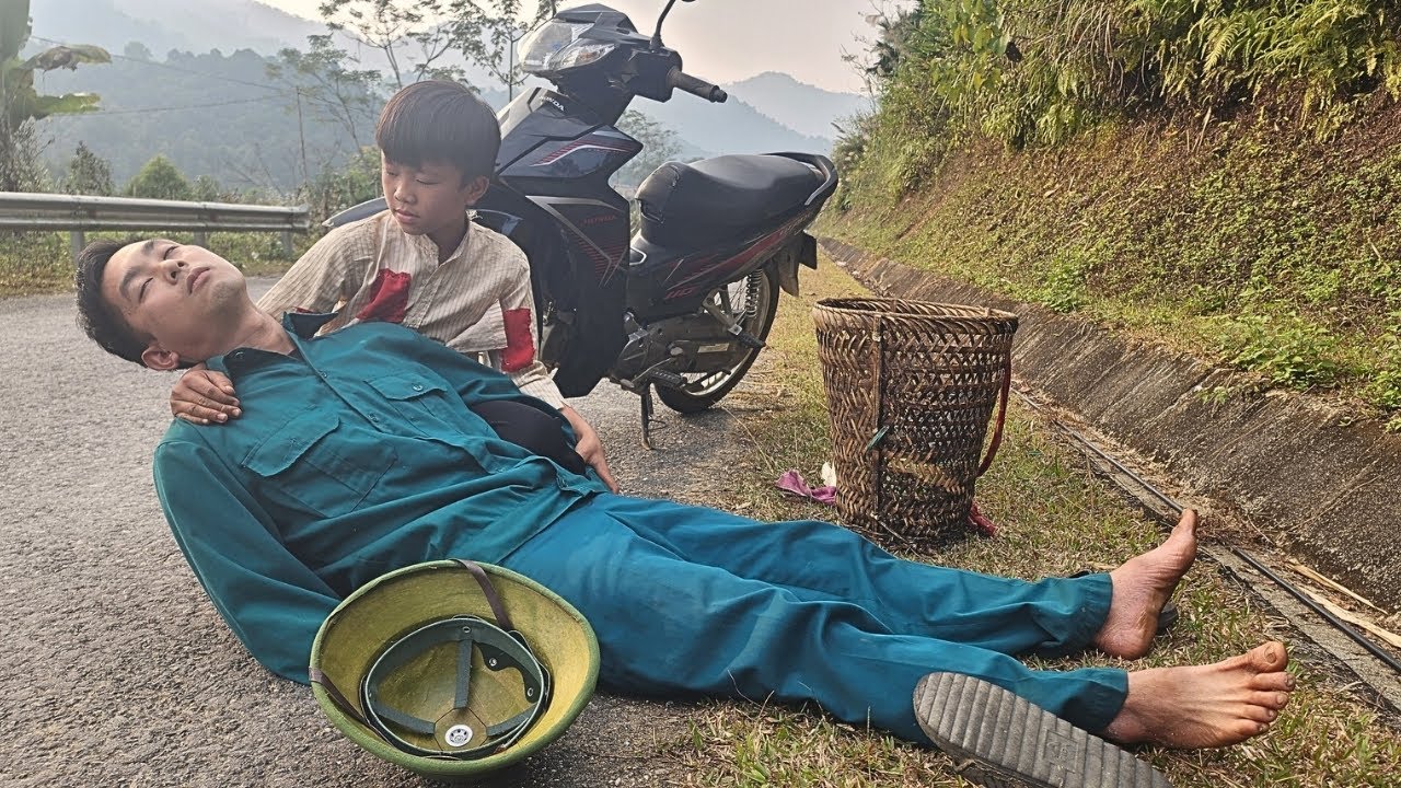 ncle police officer was harmed by bad guys,  Luckily, thang discovered it in time and helped.