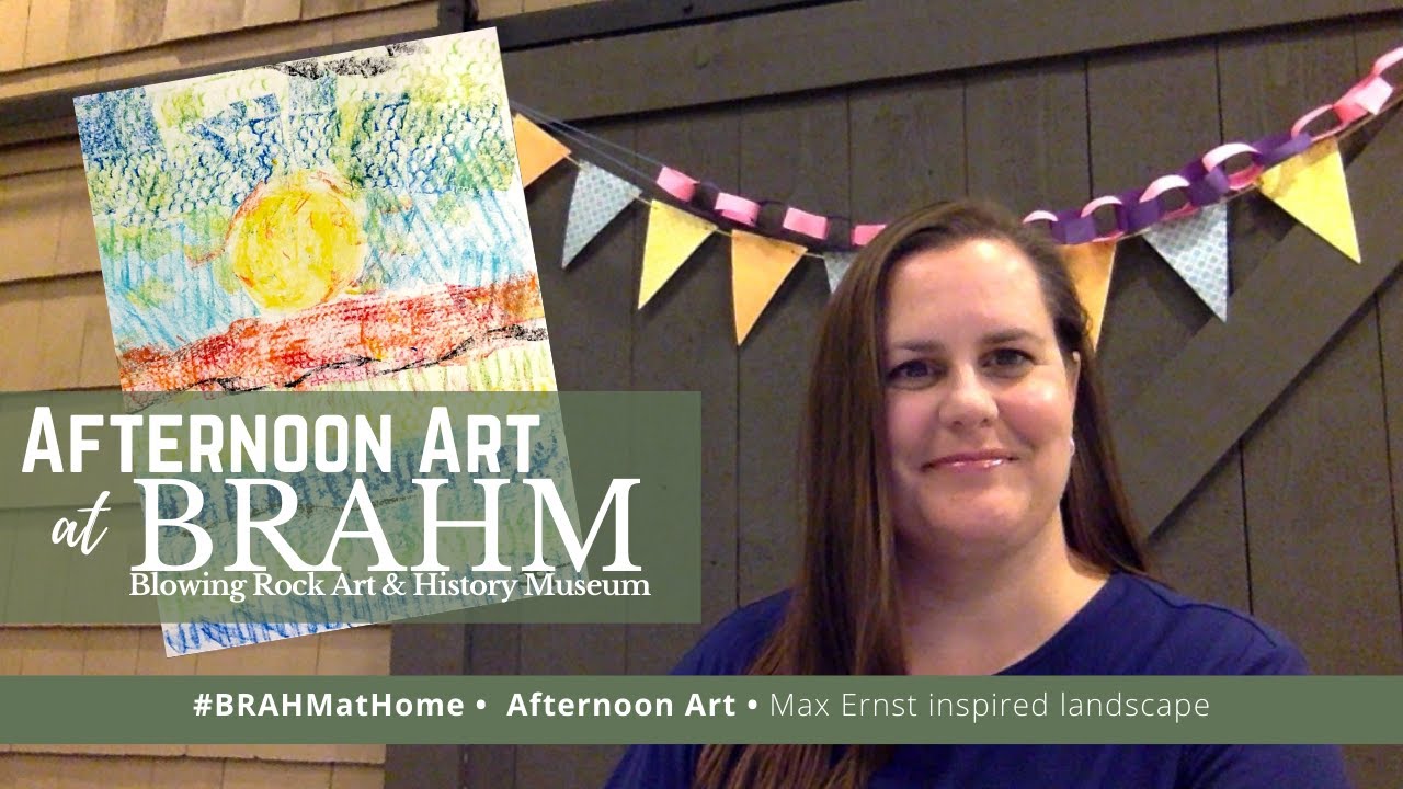 Max Ernst inspired texture drawing with Ms  Jennifer at BRAHM