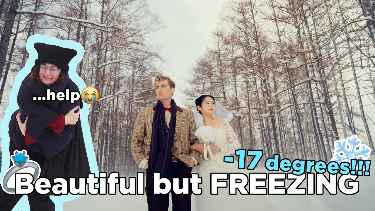 Trying the Japanese Trend of Extreme Wedding Photos in HOKKAIDO