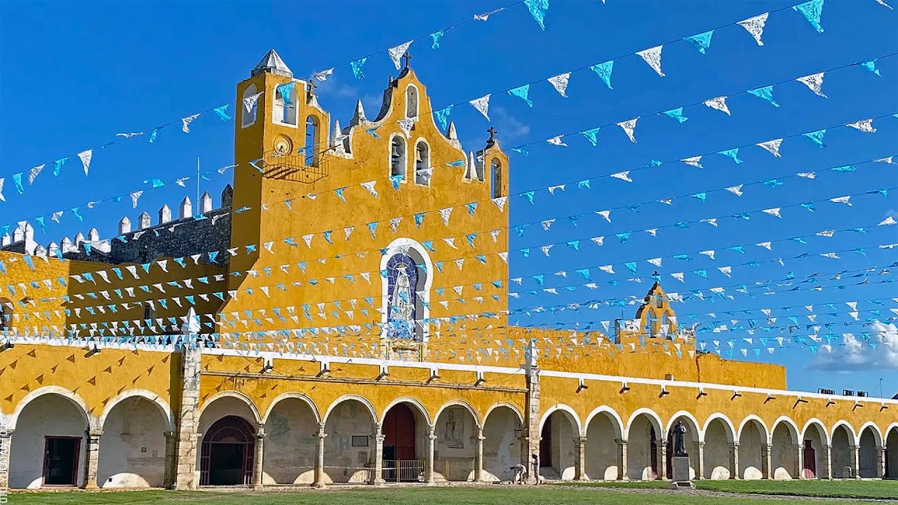 Meksyk 3* Izamal*Sanktuarium Matki Bożej Jukatańskiej* NKP 2025*   4K