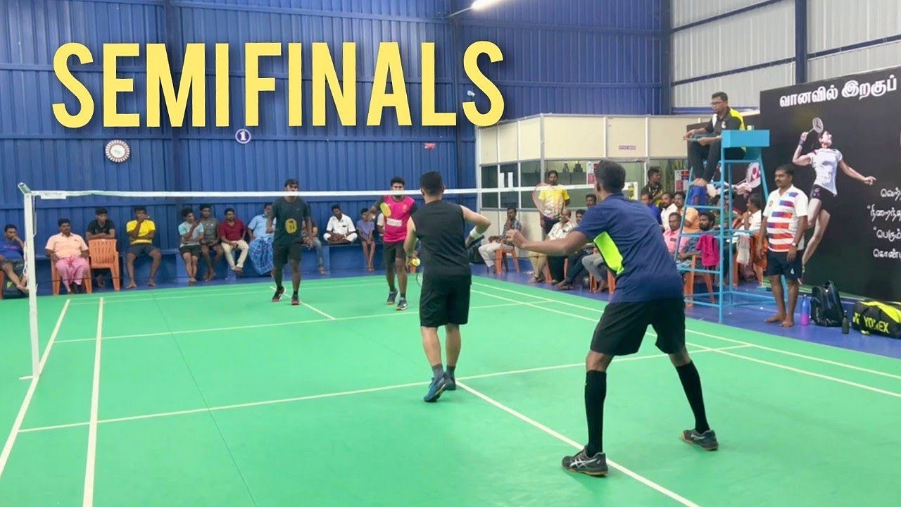 SEMIFINALS Men Doubles GANESH & GANESH vs FAZIL & KABEER Theni Badminton Tournament 2022 Chinnamanur