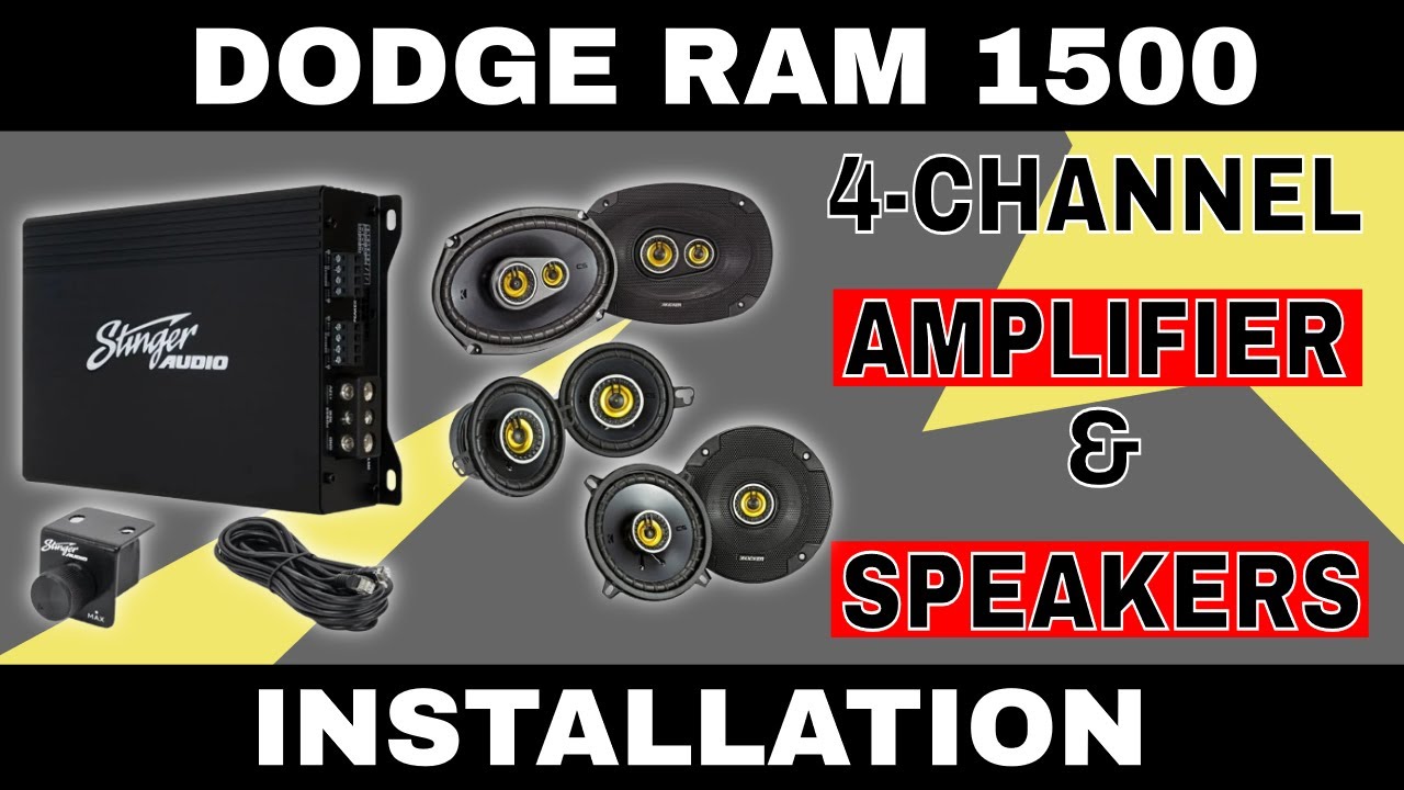 Dodge Ram 1500 Easiest Way to Installing a 4-Channel Amp / Amplifier (JOATD)