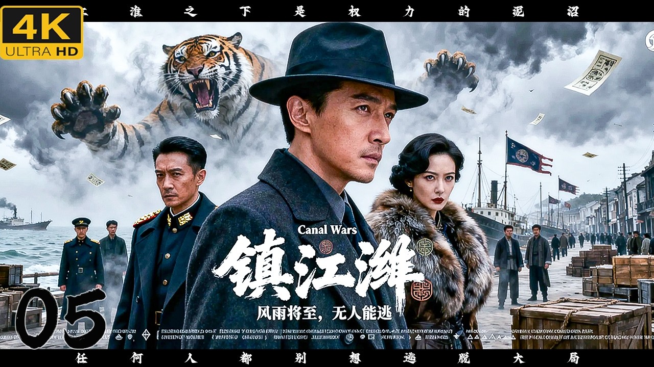 三月份必看大剧《镇江淮》05｜大型年代枭雄商战剧🎥江淮运河风云再起💥码头苦力孤身入局，以智控商🔥暗局博弈+群雄争锋⚡一步步撕开百年巨网⚔️陈道明、胡歌、王劲松、孙红雷、黑子、杨幂主演｜一人镇压江淮！
