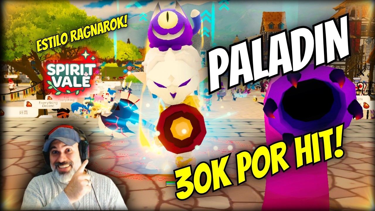 🔥 SPIRIT VALE: BUILD PALADINO SHIELD THROW! 30K POR HIT e MUITO FORTE!