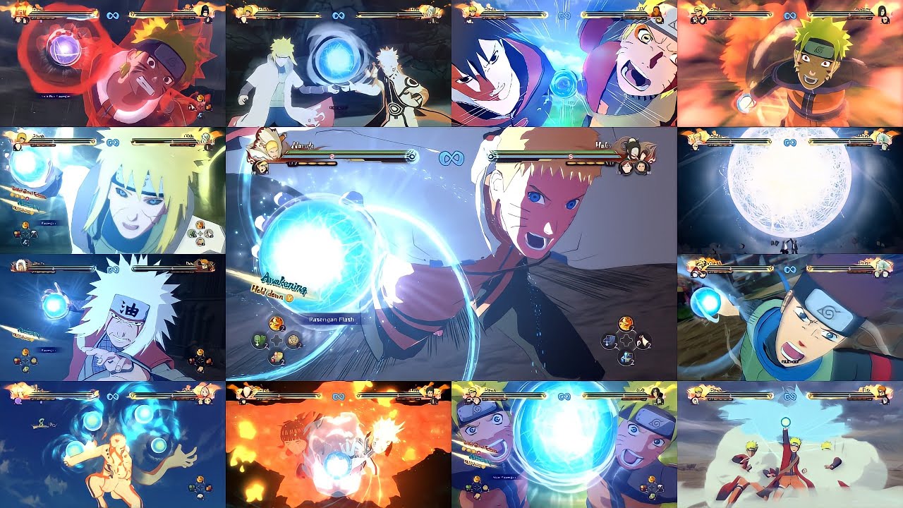 All Rasengan Jutsu's | All Rasengan Ultimate Jutsu's | Naruto Shippuden Ultimate Ninja Storm 4
