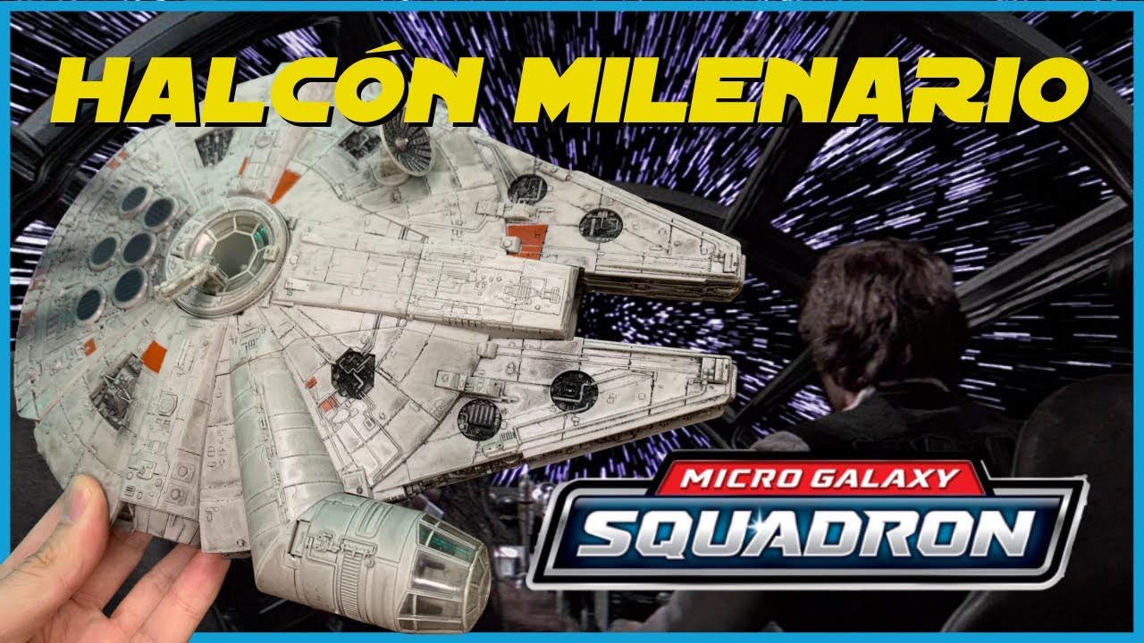 💥HALCÓN MILENARIO💥 MICRO GALAXY SQUADRON (Jazwares) Belleza miniatura con figuras, luces y sonidos!