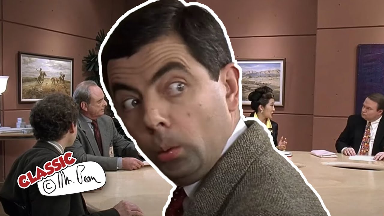 An Unprepared Mr Bean in an Important Meeting | Bean: the Movie | Classic Mr Bean