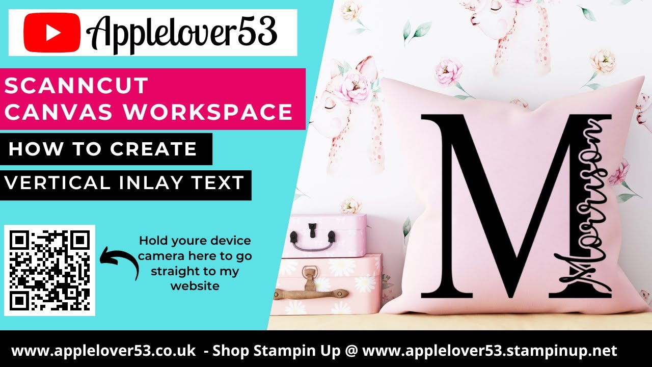 ScanNCut Canvas Workspace - Create Vertical Inlay Text