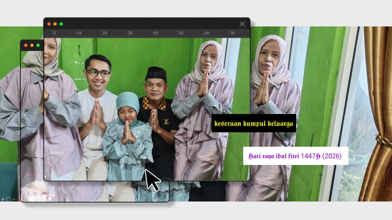 Keseruan keluarga di hari raya idul fitri 1447 H (2026) 