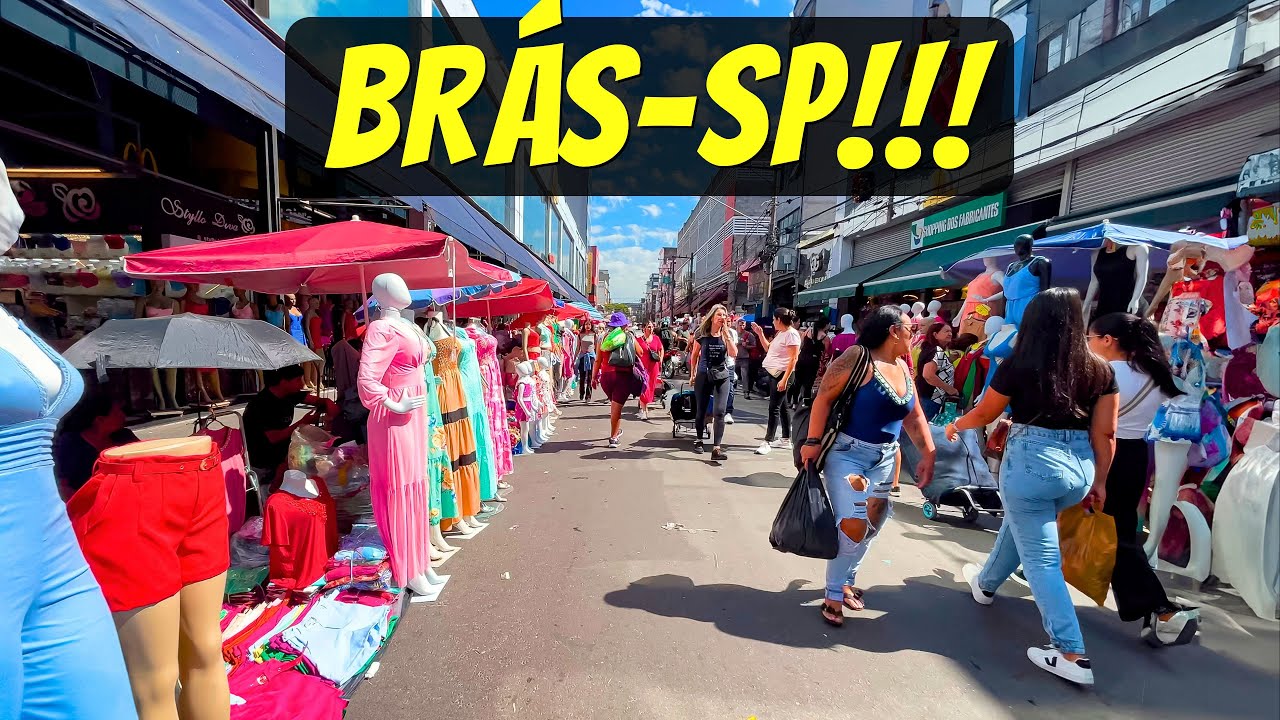 DANDO UMAS VOLTINHAS NO BRÁS! Mostrei a feirinha de manhã e fornecedores de modinha no atacado