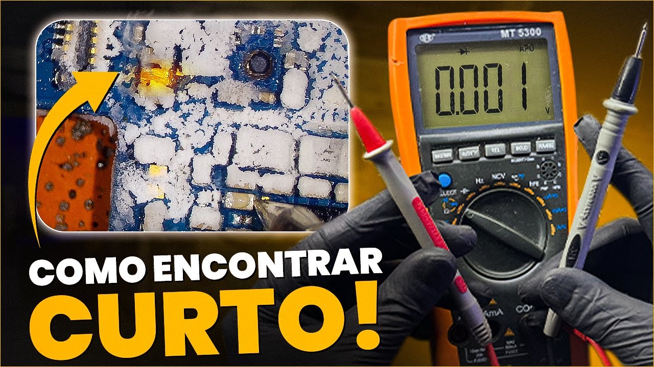 Como Encontrar Curto na Placa do Celular! (Bem Explicativo)