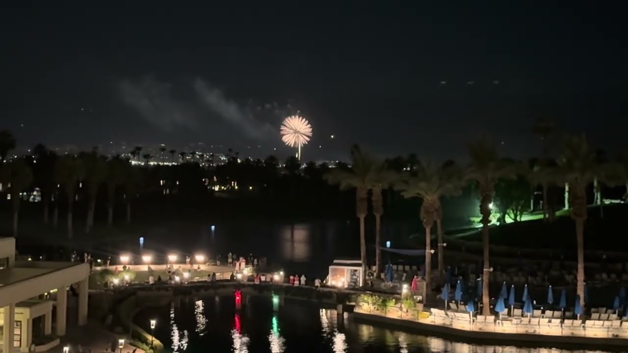 Nighttime boat ride at the JW - Mariott - 4th of July 2025