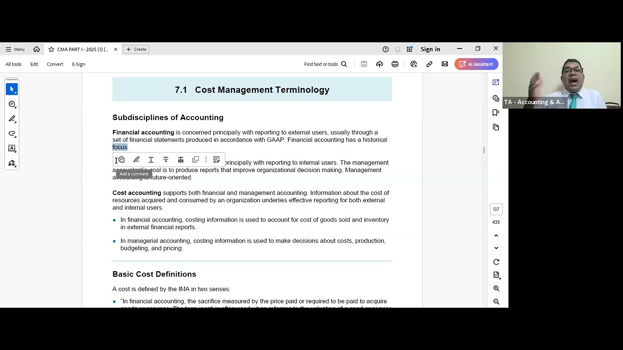CMA 1 - Unit 7 ( Session 10 )