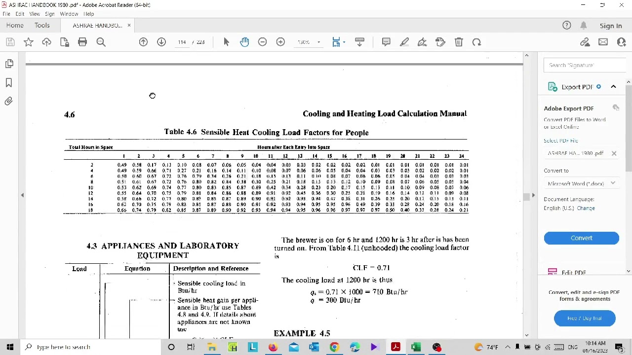 HVAC Heat load calculation | HVAC design | People load HVAC