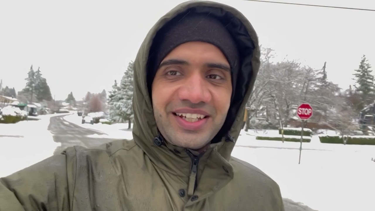 Another Snow Storm in Surrey, metro Vancouver Canada 🇨🇦