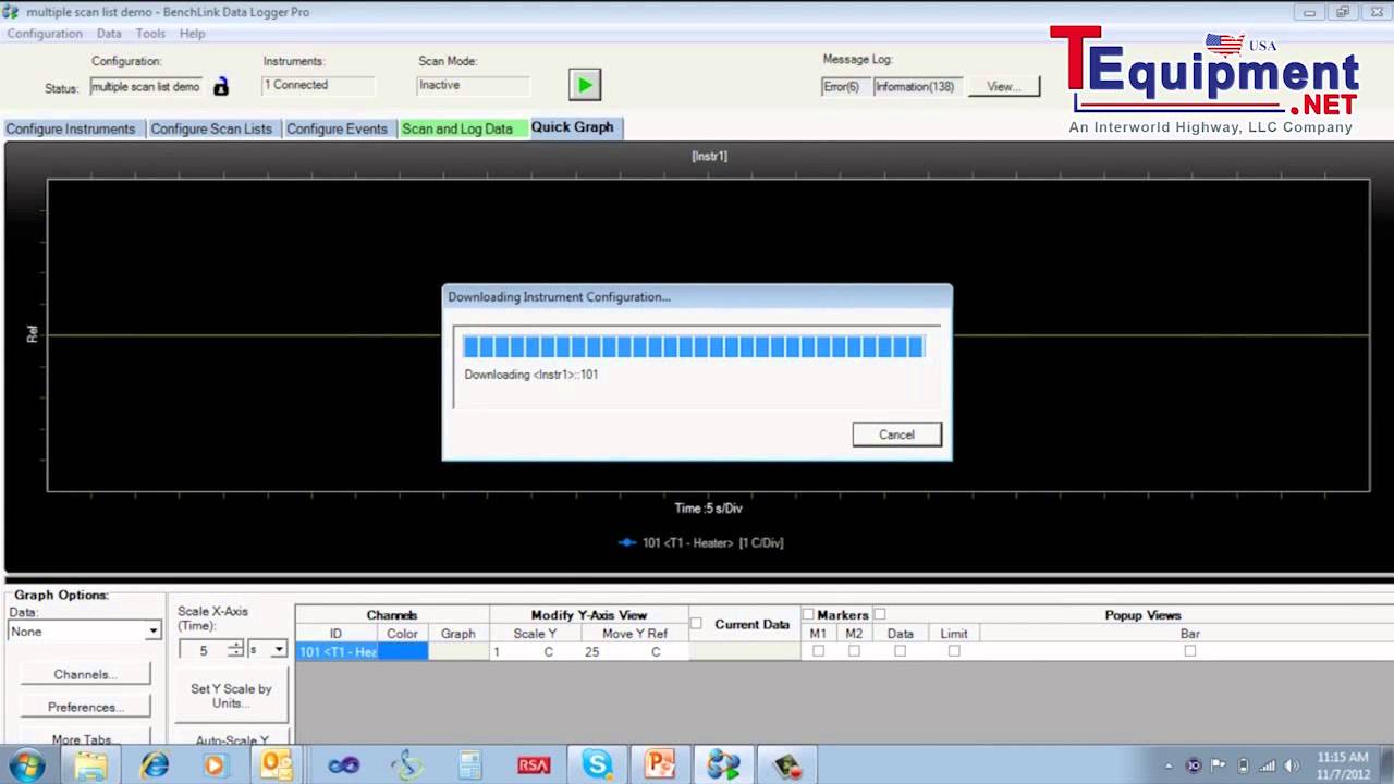 Data Logger Pro Software for the Agilent 34970A, 34972A and 34980A