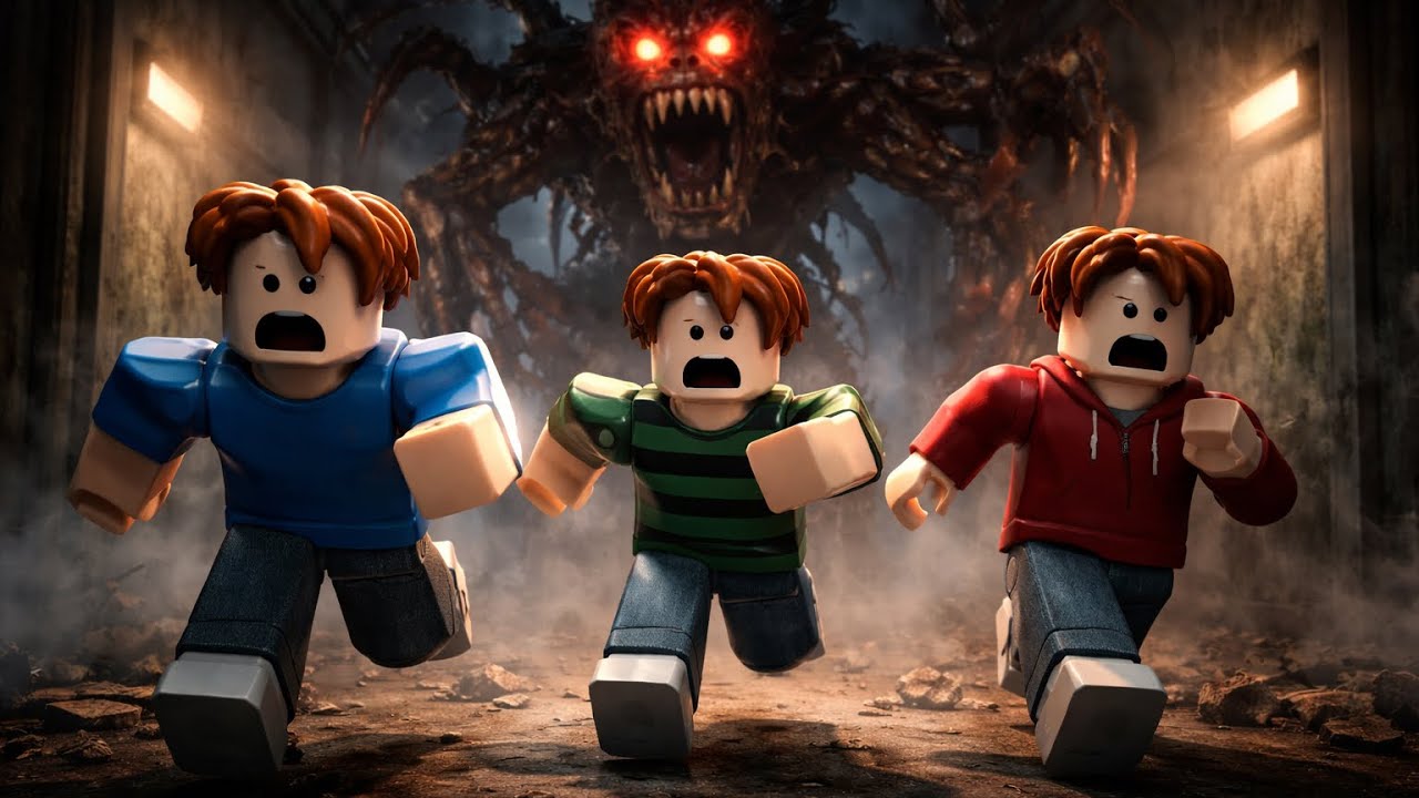 when you play a roblox horror game with da boys 😂