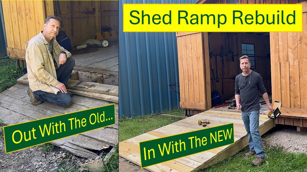 Old Broken Shed Ramp HAD to be Replaced.