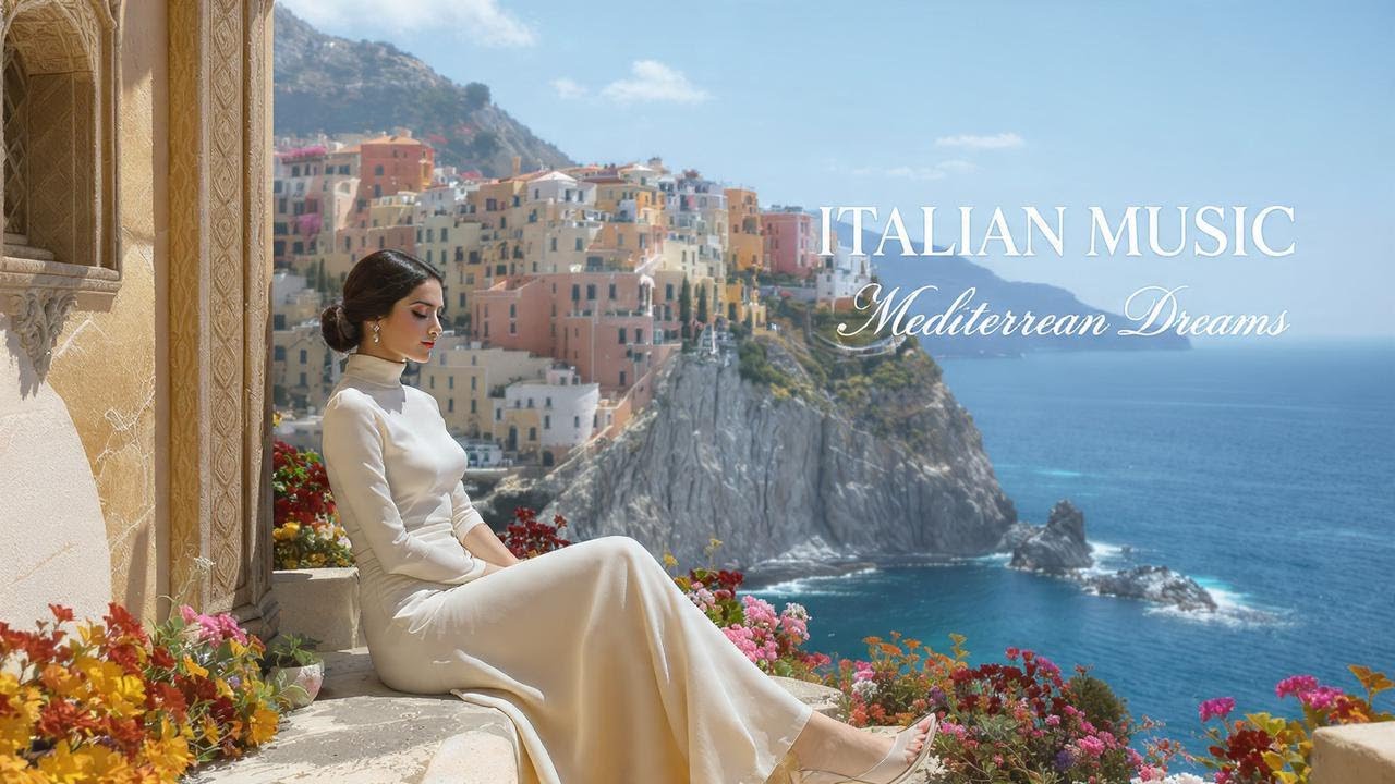Italian Vibes & Mediterranean Relaxing Music 🎶 Amalfi Coast 4K | Dolce Italia Music