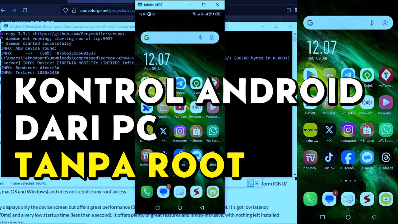 SCRCPY: Aplikasi Mirroring Android ke PC Paling Ringan dan Cepat!