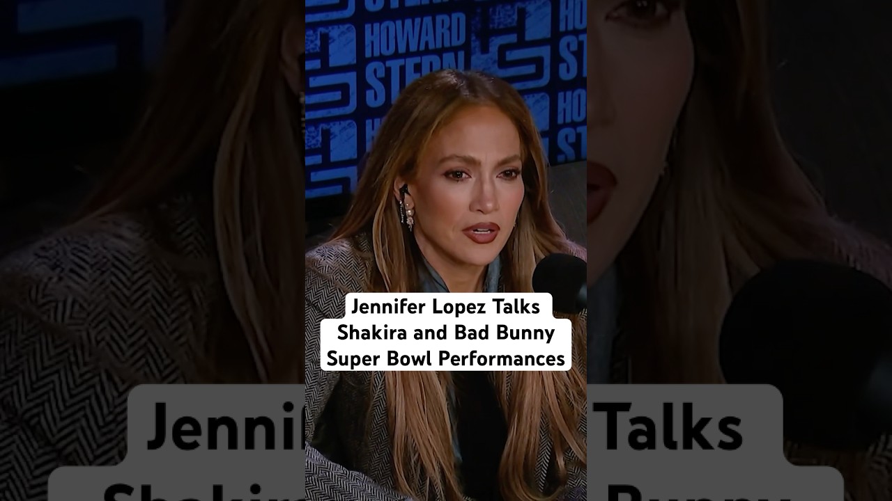 Jennifer Lopez habla sobre las actuaciones de Shakira y Bad Bunny en el Super Bowl (2025)