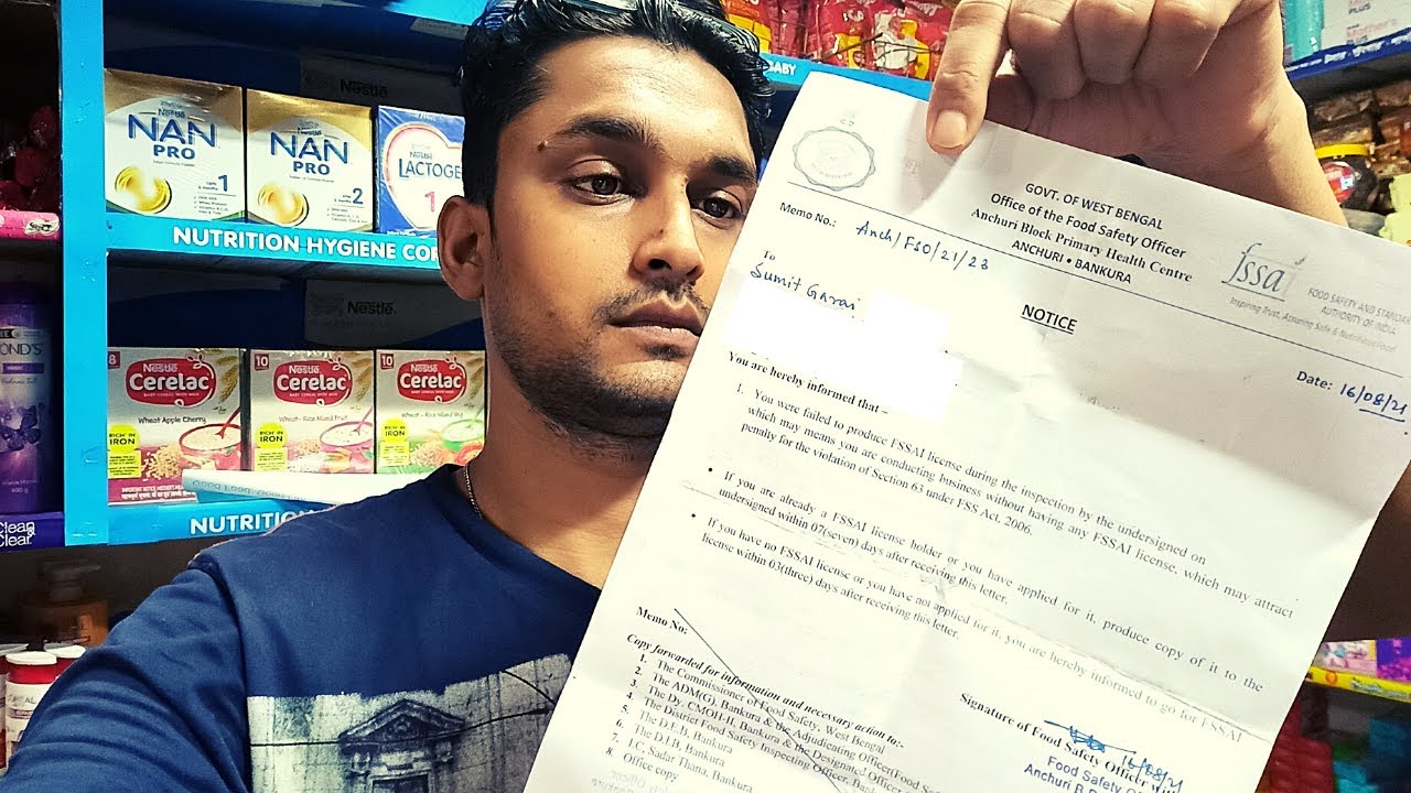 I Got Notice from FSSAI