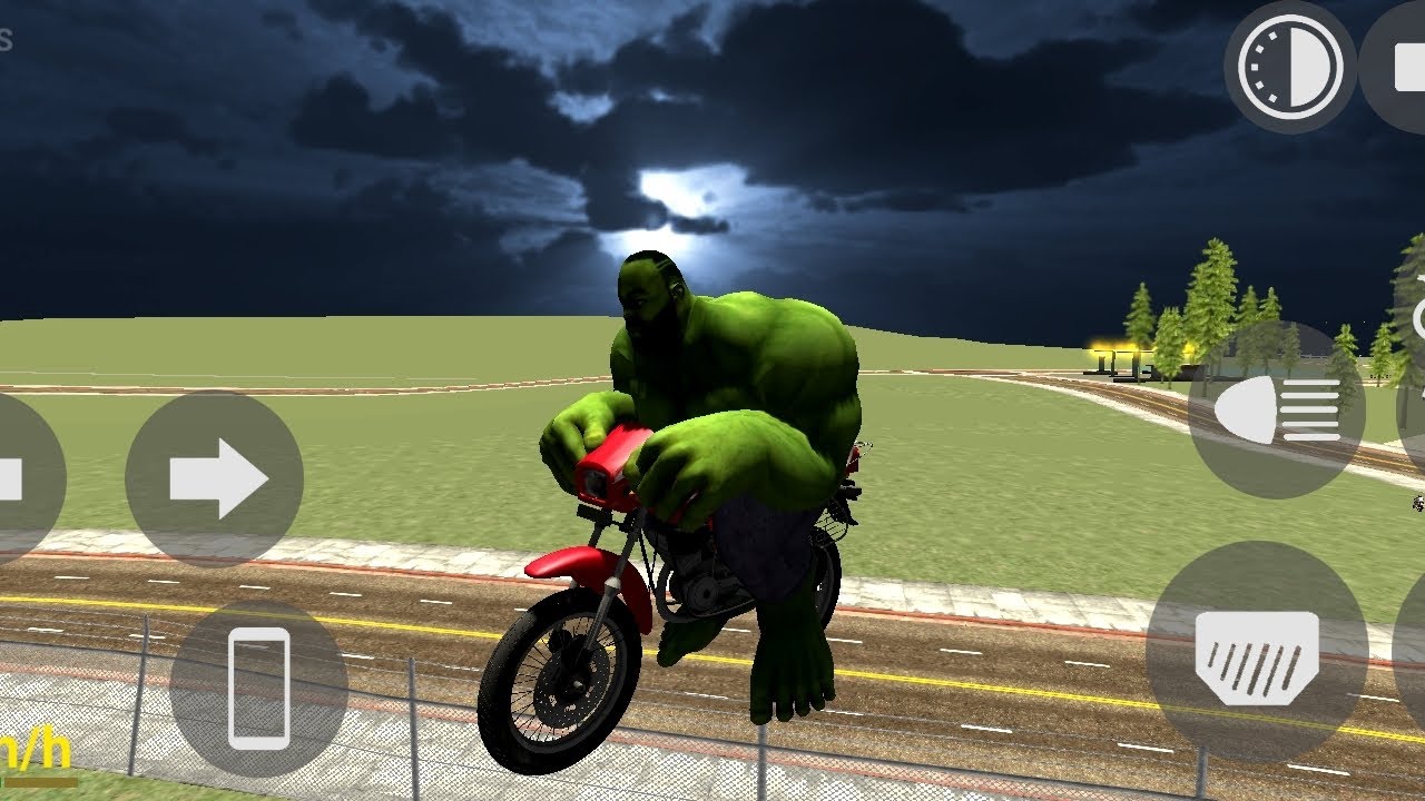 Indian bike driving 3D night mood on cheat code #trending #games 