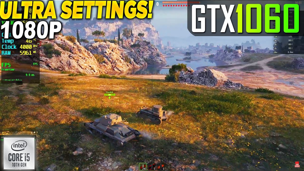 World of Tanks GTX 1060 - 1080p Ultra,