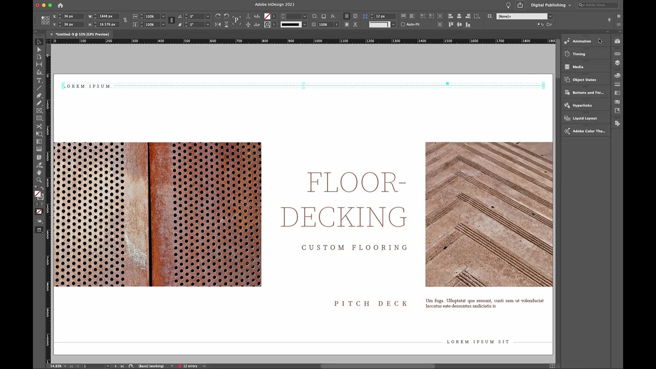 InDesign - Creating an Animated ePub