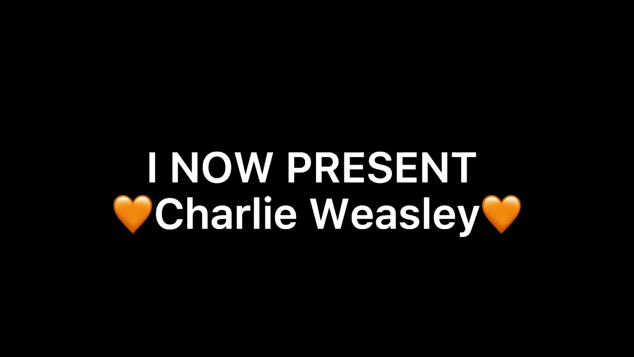 ✨Charlie Weasley✨(WATCH FULL VIDEO🧡)
