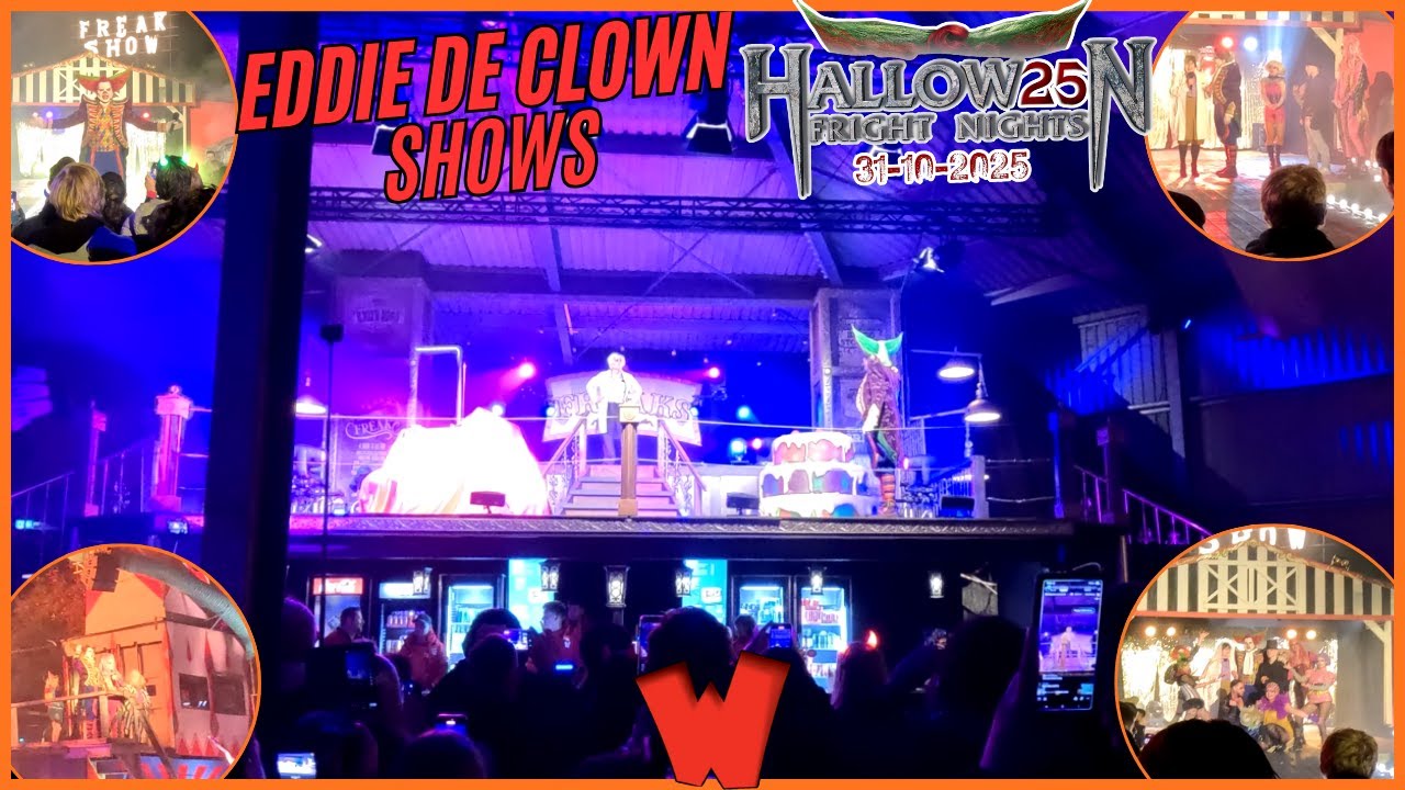 Eddie de Clown shows HFN Beetlejuice | Dr Shock & Helga | (Walibi) (31-10-2025)
