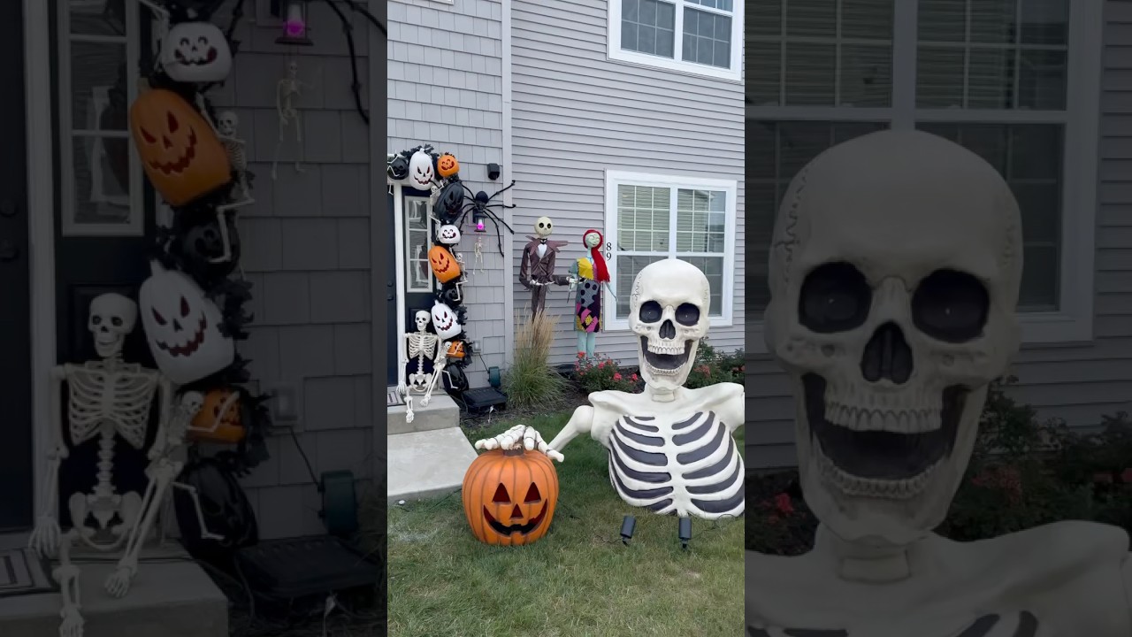 Outdoor Halloween set up Pt. 2 🎃👻🧡 halloween 