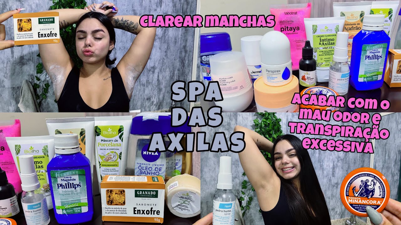SPA DAS AXILAS PARA CLAREAR, ELIMINAR ODOR E TRANSPIRAÇÃO EXCESSIVA 🫣🙊| #spadasaxilas #explorar