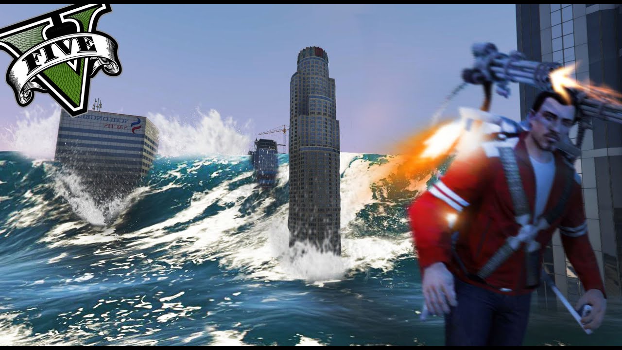 GTA V - LA CIUDAD INUNDADA EN LAS PROFUNDIDADES - (3/3) GTA V PC MODS ONLINE - NexxuzHD
