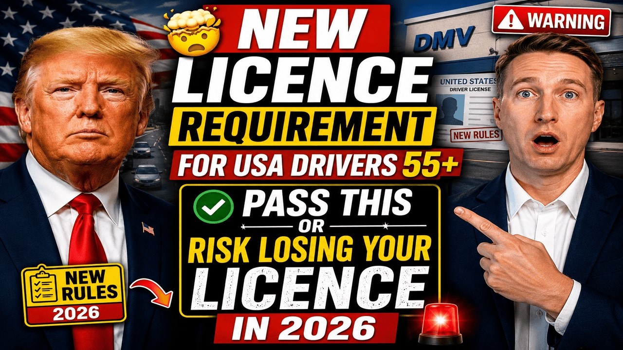 🤯 NEW LICENCE REQUIRMENT FOR USA DRIVERS 55+ &mdash; PASS THIS OR RISK LOSING YOUR LICENCE IN 2026