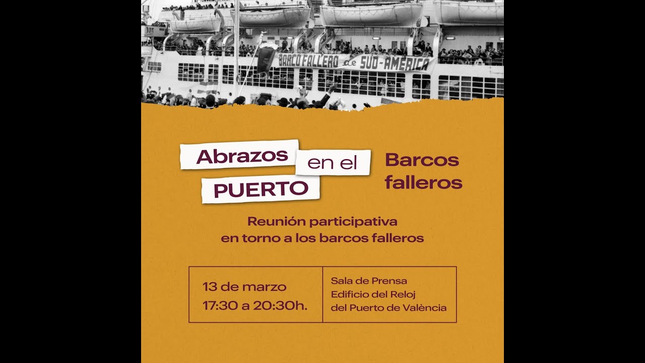 Abrazos en el puerto