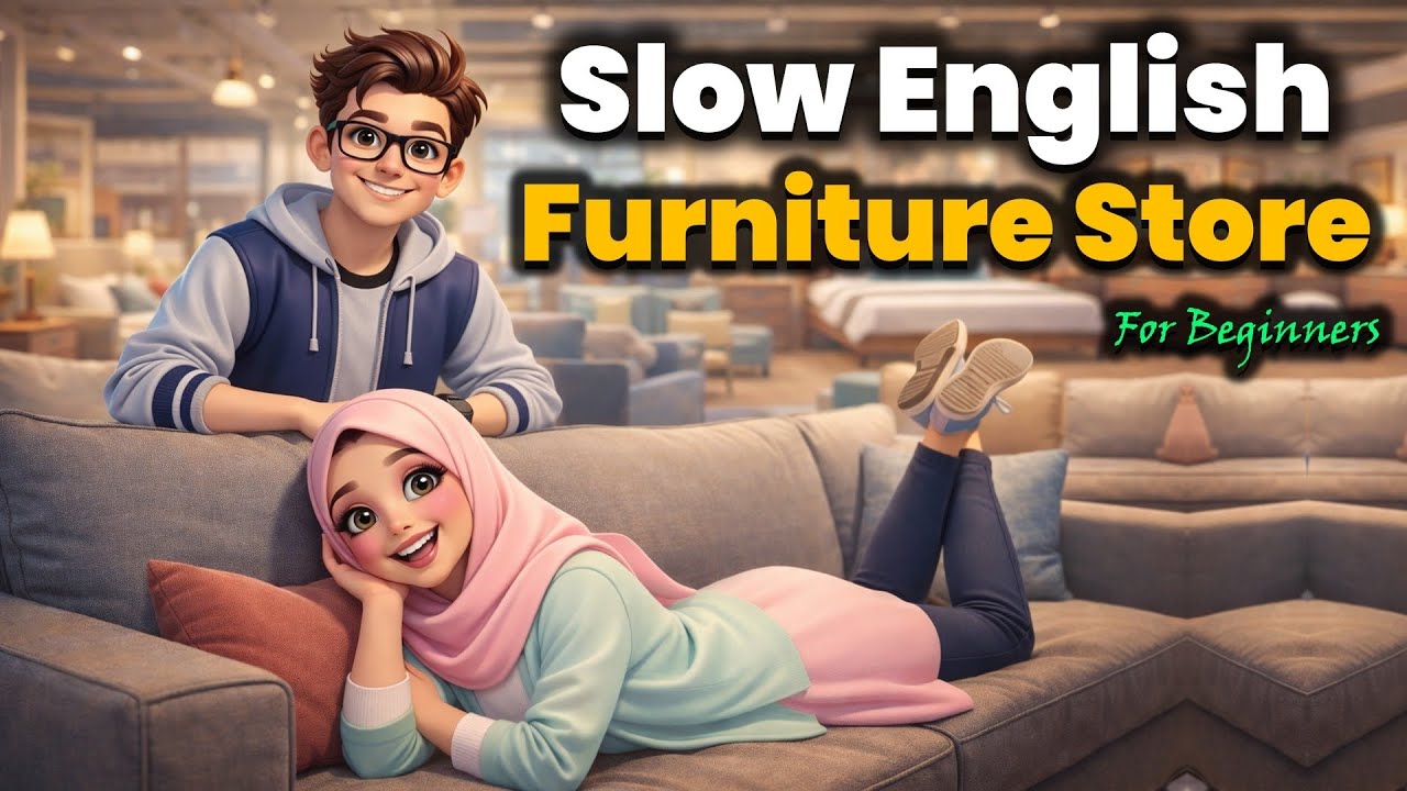 Shadowing english speaking practice 🎧 | Furniture Store Conversation for Beginners