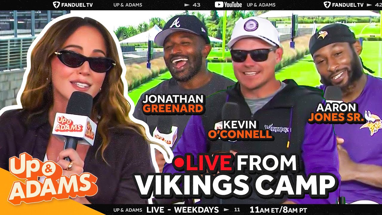 Coach Kevin O'Connell, Aaron Jones Sr, & Jonathan Greenard! LIVE From Minnesota Vikings Camp