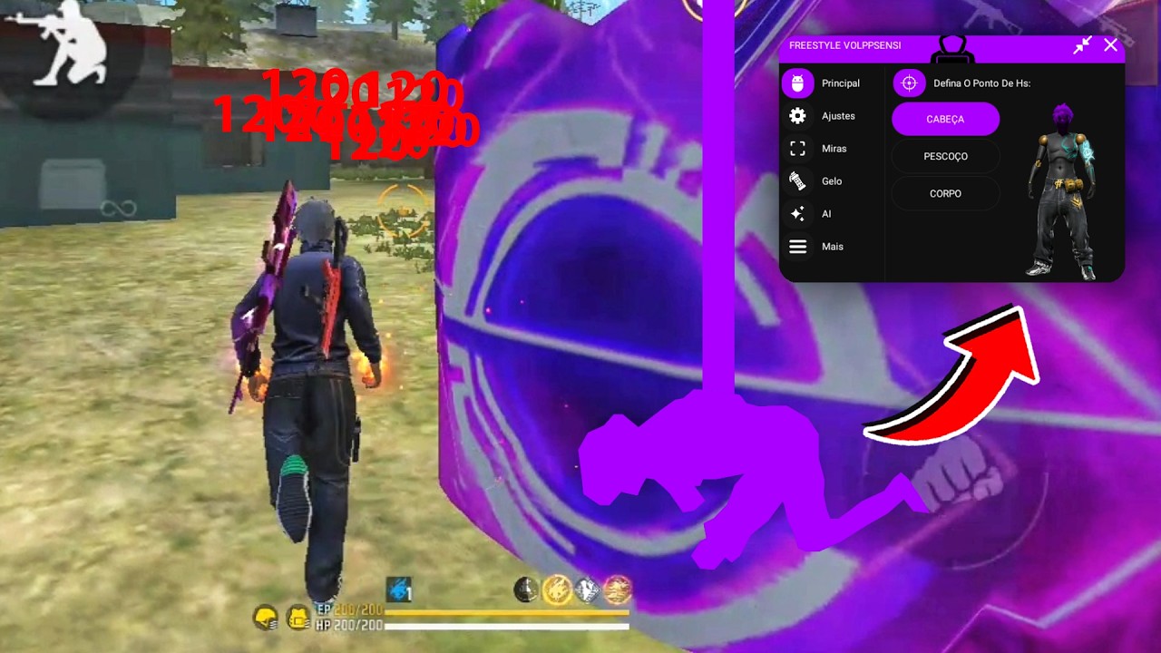 Testei o Painel Freestyle com Gelo Invertido no Free Fire ( realmente fun ...