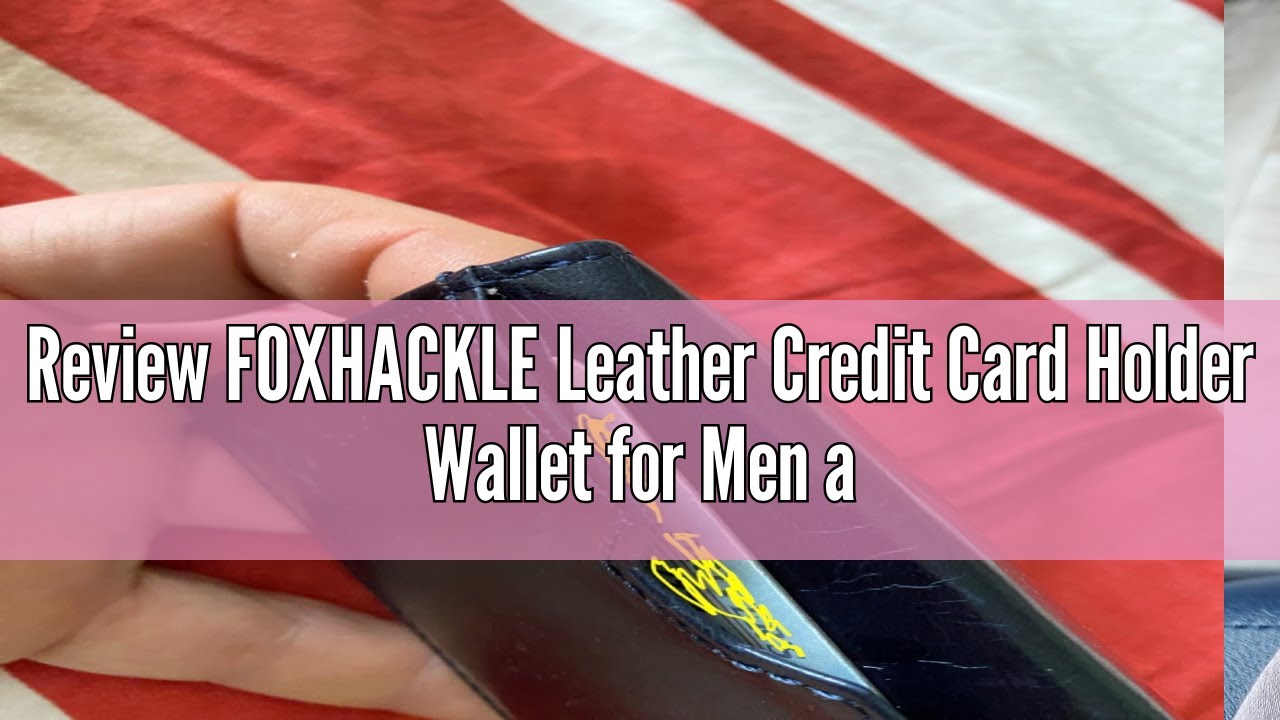 Review FOXHACKLE Leather Credit Card Holder Wallet for Men and Women, Thin Bifold RFID Blocking Wall