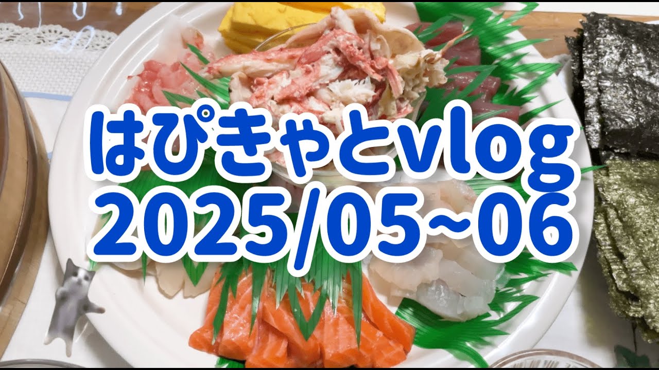 【vlog】はぴママの誕生日！しまみさワンピでカフェ巡り！5月〜6月の日常まったり動画です【日常】