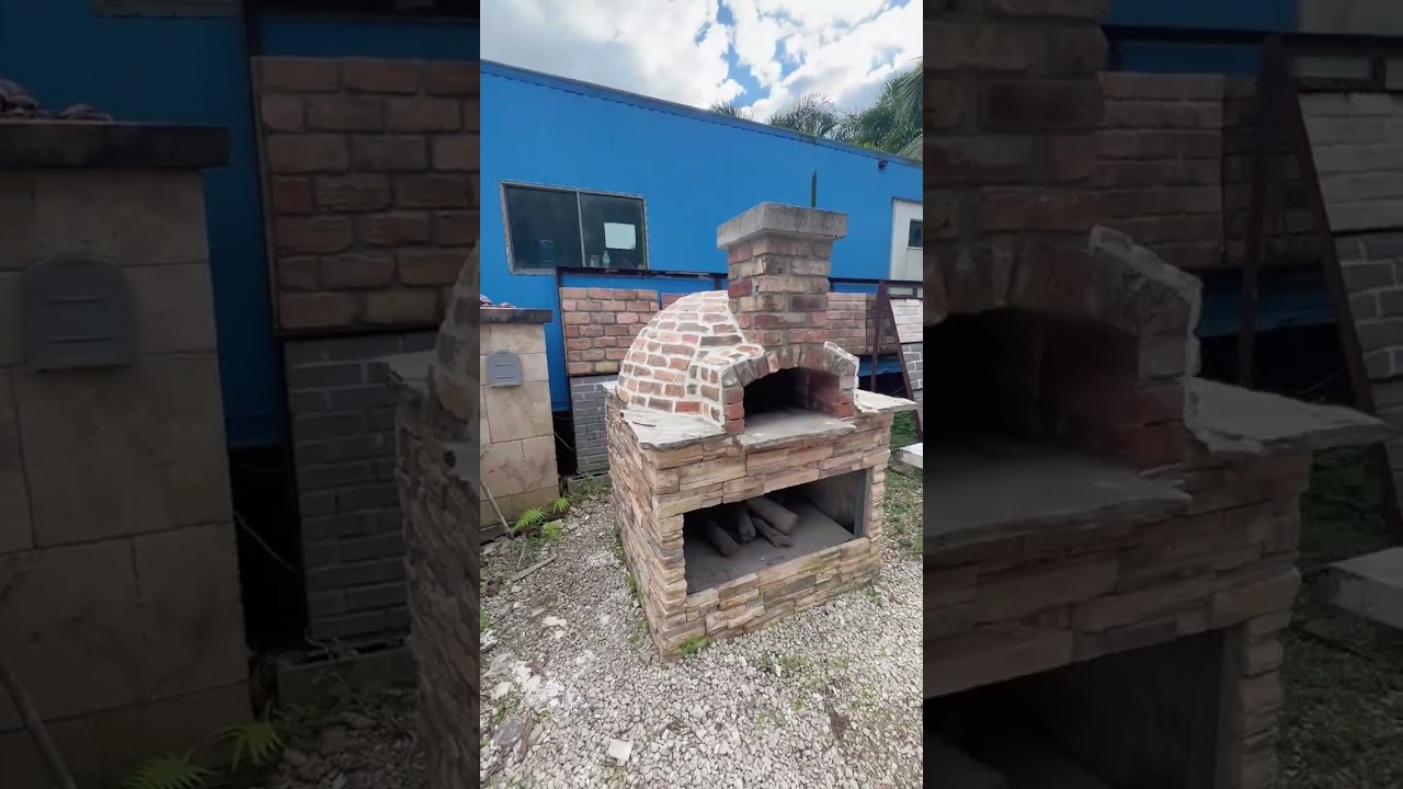 Build a pizza oven from bricks